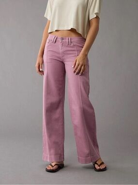 American Eagle Dreamy Drape Baggy Wide-Leg jean